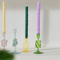 Boutiques de musées Design|Art De La Maison-Bougeoir en verre Puddle Jaune