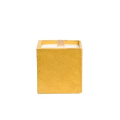 Sale Boutiques de musées Bougie Cube - Béton Jaune - Fleur d'oranger