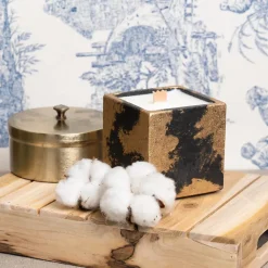 New Boutiques de musées Bougie parfumée - Béton Anthracite Patine Dorée