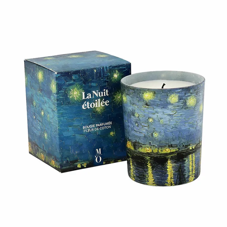 New Boutiques de musées Bougie parfumée Fleur de coton Vincent van Gogh - La Nuit étoilée, 1888