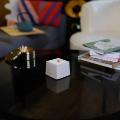 Boutiques de musées Senteurs-Bougie Trapèze - Béton beige 150g