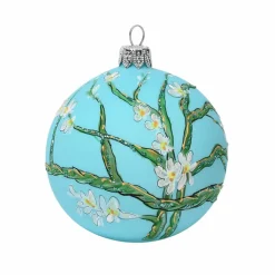 Discount Boutiques de musées Boule de Noël à paillettes Vincent van Gogh - Amandier en fleurs