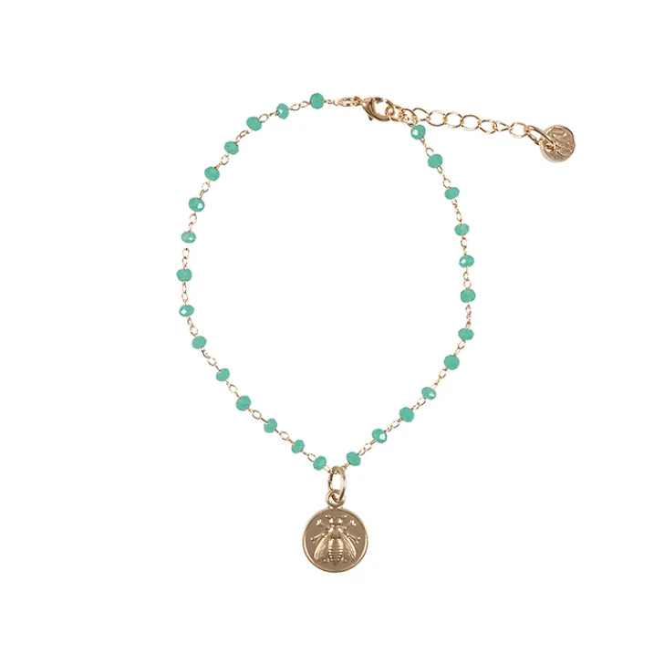 Discount Boutiques de musées Bracelet Abeille - Vert d'eau