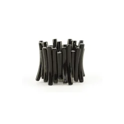 Online Boutiques de musées Bracelet articulé Bâtonnets en corne noire unie