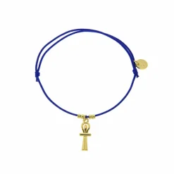 Sale Boutiques de musées Bracelet élastique avec charm Égyptien - Croix de Vie - Bleu