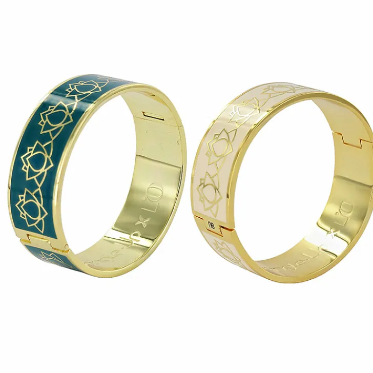 Boutiques de musées Bracelets-Bracelet Nymphéas graphique Blanc sable