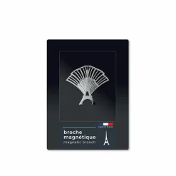Boutiques de musées Broches-Broche magnétique Tour Eiffel Festif argentée - tout simplement,