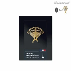 Boutiques de musées Broches-Broche magnétique Tour Eiffel Festif dorée - tout simplement,