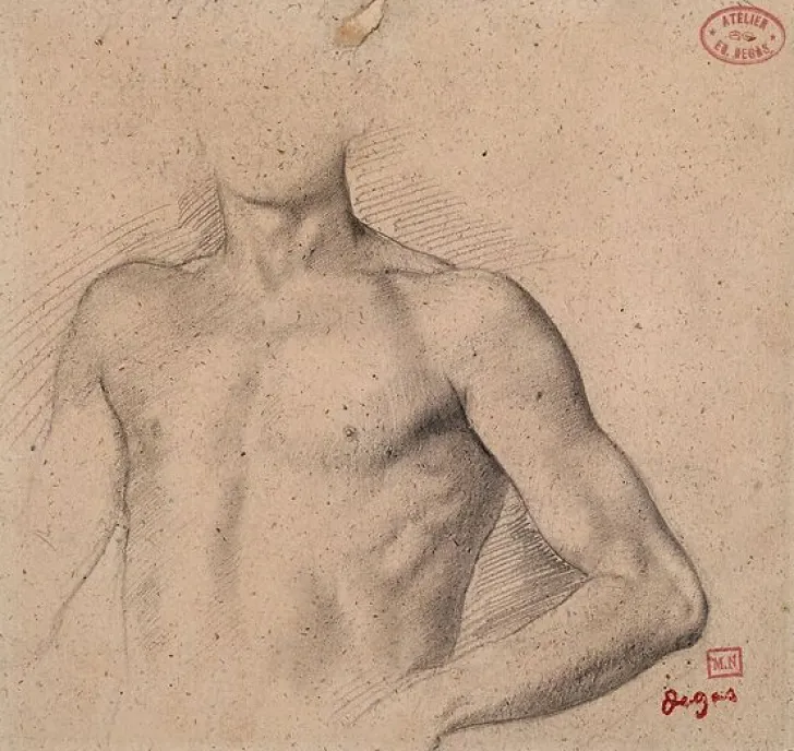 Boutiques de musées Toiles Encadrées|Toiles Sans Cadre-Buste de jeune homme nu (toiles encadrées)