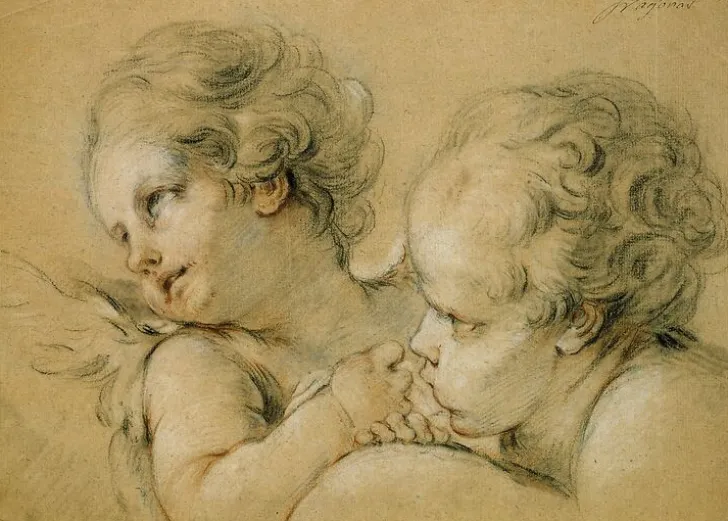 Boutiques de musées Buste et tête d'anges (panneaux aluminium)