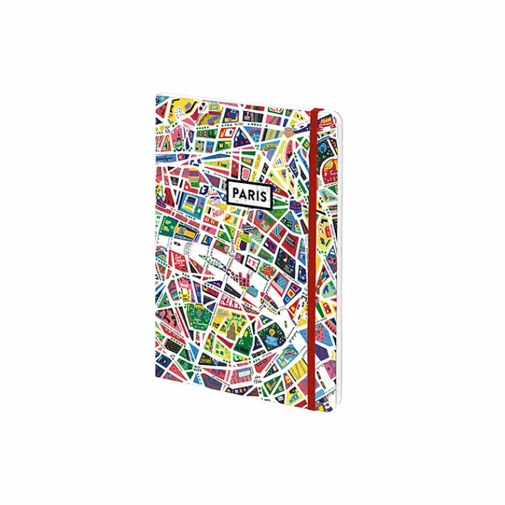 Boutiques de musées Cahiers Et Carnets-Cahier à élastique Antoine Corbineau - Plan de Paris