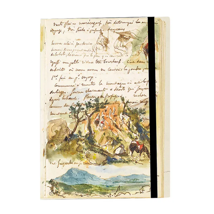 Boutiques de musées Cahiers Et Carnets-Cahier à élastique Eugène Delacroix - Cavaliers