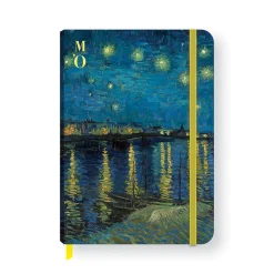 Boutiques de musées Cahiers Et Carnets-Cahier à élastique Vincent van Gogh - La Nuit étoilée, 1888