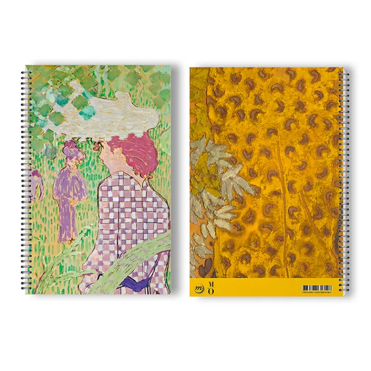 Boutiques de musées Cahiers Et Carnets-Cahier à spirale Bonnard Femme à la robe quadrillée