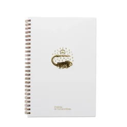 Hot Boutiques de musées Cahier à spirale Château de Fontainebleau - Détail de la Salamandre du tympan de la porte Dorée