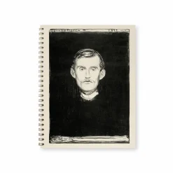 Boutiques de musées Cahier à spirale Edvard Munch - Autoportrait au bras de squelette, 1895