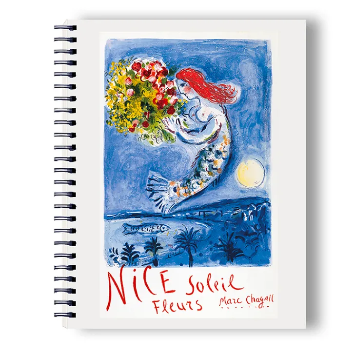 Boutiques de musées Cahiers Et Carnets-Cahier à spirale Marc Chagall - La baie des Anges