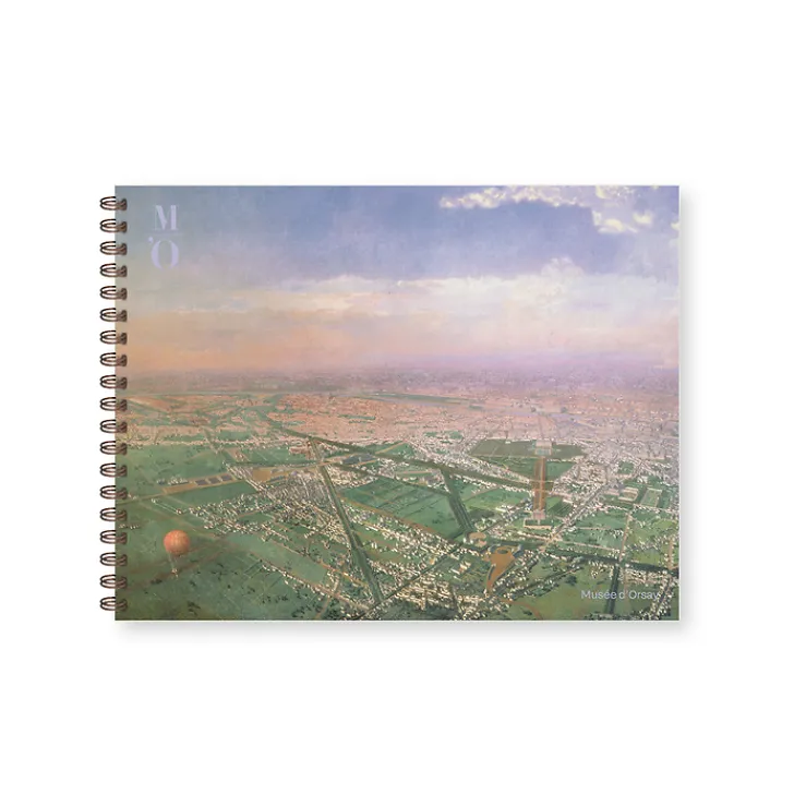 Boutiques de musées Cahiers Et Carnets-Cahier à spirale Victor Navlet - Vue générale de Paris, prise de l'Observatoire, en ballon, 1855