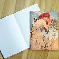 Boutiques de musées Cahiers Et Carnets-Cahier Alphonse Mucha - L'Été