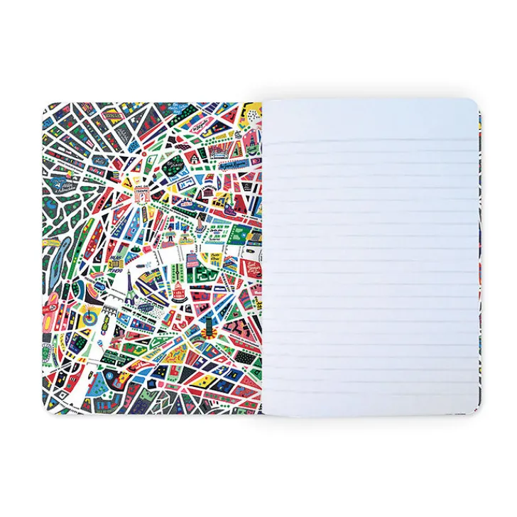 Boutiques de musées Cahiers Et Carnets-Cahier Antoine Corbineau - Plan de Paris illustré