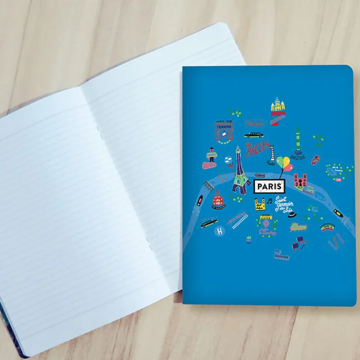 Boutiques de musées Cahiers Et Carnets-Cahier Antoine Corbineau - Plan de Paris illustré