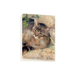 Best Boutiques de musées Cahier Bruno Liljefors - Le Chat Jeppe dormant au soleil du printemps, 1886