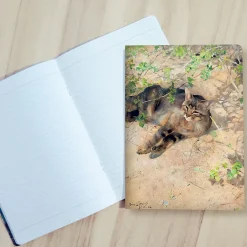 Best Boutiques de musées Cahier Bruno Liljefors - Le Chat Jeppe dormant au soleil du printemps, 1886