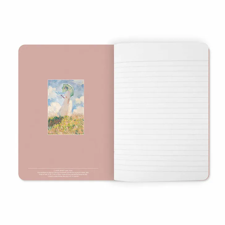 Boutiques de musées Cahiers Et Carnets-Cahier Claude Monet - Femme à l'ombrelle tournée vers la gauche
