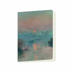 Boutiques de musées Cahiers Et Carnets-Cahier Claude Monet - Soleil couchant sur la Seine à Lavacourt, effet d'hiver, 1880