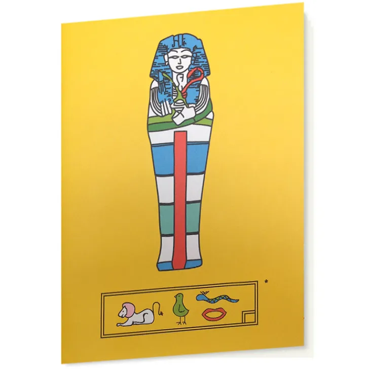 Hot Boutiques de musées Cahier de dessin Baron - Sarcophage jaune