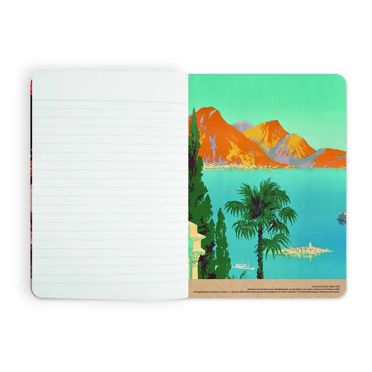 Boutiques de musées Cahiers Et Carnets-Cahier Julien Lacaze - Le lac majeur par Dijon-Vallorbe, Le Simplon