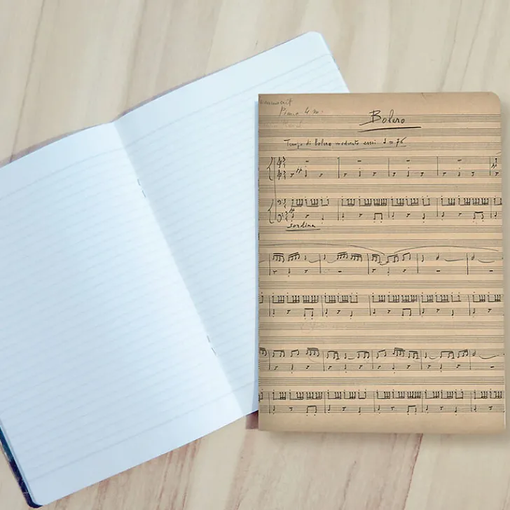 Discount Boutiques de musées Cahier Maurice Ravel - Manuscrit de la partition du Boléro pour piano à 4 mains, 1929