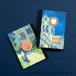 Boutiques de musées Cahiers Et Carnets-Cahier Vincent van Gogh - L'église d'Auvers-sur-Oise - Orsay x Papier Tigre - A5