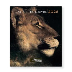 Online Boutiques de musées Calendrier 2026 - Bestiaire du Louvre - 15,5x18cm