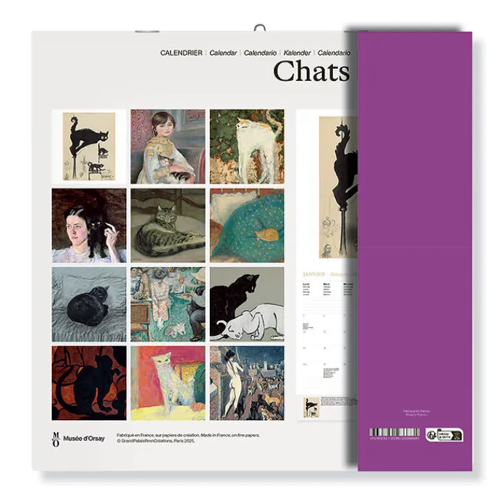 Boutiques de musées Calendriers Et Agendas-Calendrier 2026 - Chats - 30x30 cm