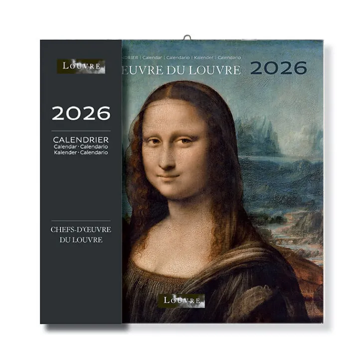 Boutiques de musées Calendrier 2026 - Chefs-d'œuvre du Louvre - 30x30 cm