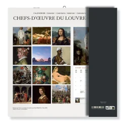 Boutiques de musées Calendrier 2026 - Chefs-d'œuvre du Louvre - 30x30 cm
