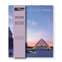 Boutiques de musées Calendrier 2026 - Chefs-d'œuvre du Louvre - 15,5x18cm