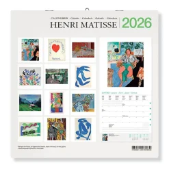 Boutiques de musées Calendriers Et Agendas-Calendrier 2026 - Henri Matisse - 30x30 cm