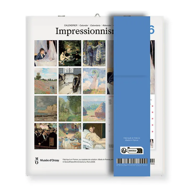 Sale Boutiques de musées Calendrier 2026 - Impressionnisme - 15,5x18cm