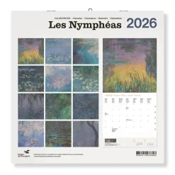 Online Boutiques de musées Calendrier 2026 - Les Nymphéas - 30x30 cm
