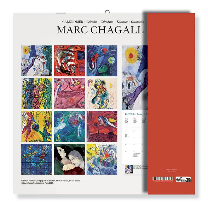Boutiques de musées Calendriers Et Agendas-Calendrier 2026 - Marc Chagall - 30x30 cm