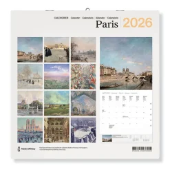 Boutiques de musées Calendrier 2026 - Paris Peintures - 30x30 cm