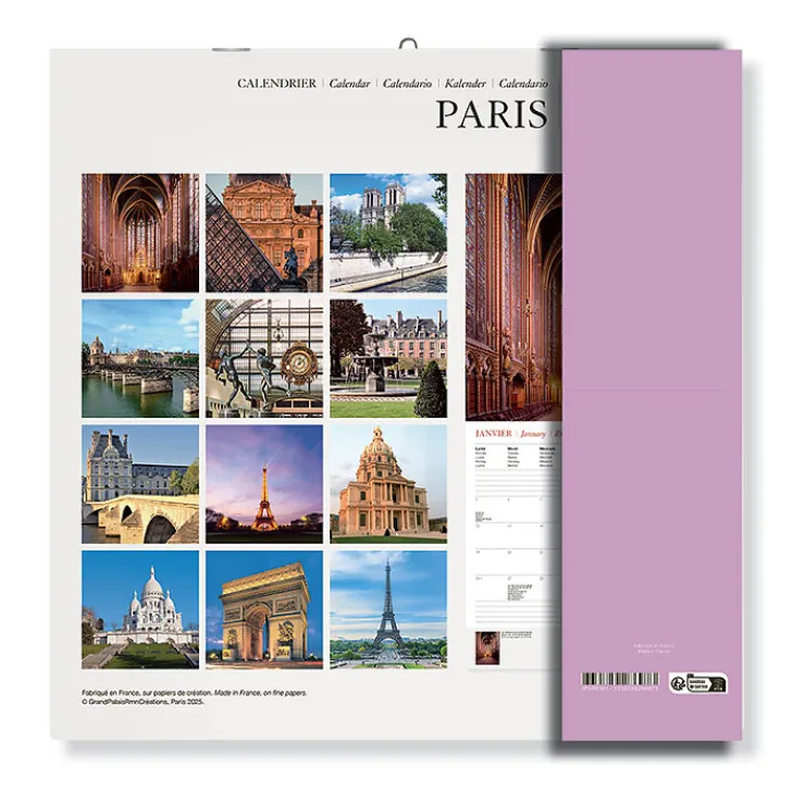 Sale Boutiques de musées Calendrier 2026 - Paris Photos - 30x30 cm