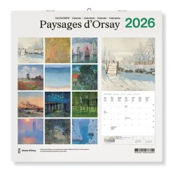 Boutiques de musées Calendriers Et Agendas-Calendrier 2026 - Paysages d'Orsay - 30x30 cm