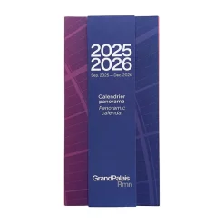Boutiques de musées Calendriers Et Agendas-Calendrier panorama 16 mois - Logo Grand Palais, Sept. 2025 - Déc. 2026