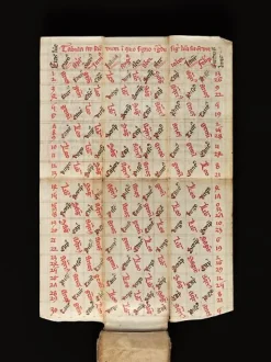 New Boutiques de musées Calendrier perpétuel portatifFolio 13 : Tabula de proprietatibus lunaeAngleterre (panneaux acryliques)