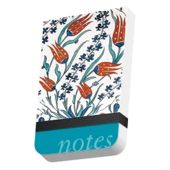 Clearance Boutiques de musées Calepin à élastique Iznik - Plat aux trois tulipes et jacynthes