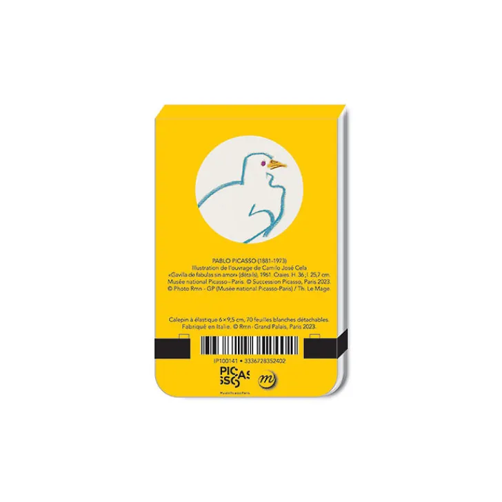 Boutiques de musées Cahiers Et Carnets-Calepin à élastique Pablo Picasso - La colombe, 1961