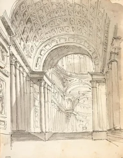 Outlet Boutiques de musées Caprice architectural (affiches d'art encadrées)